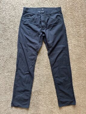 Hugo Boss Charcoal Gray Regular Fit Pants